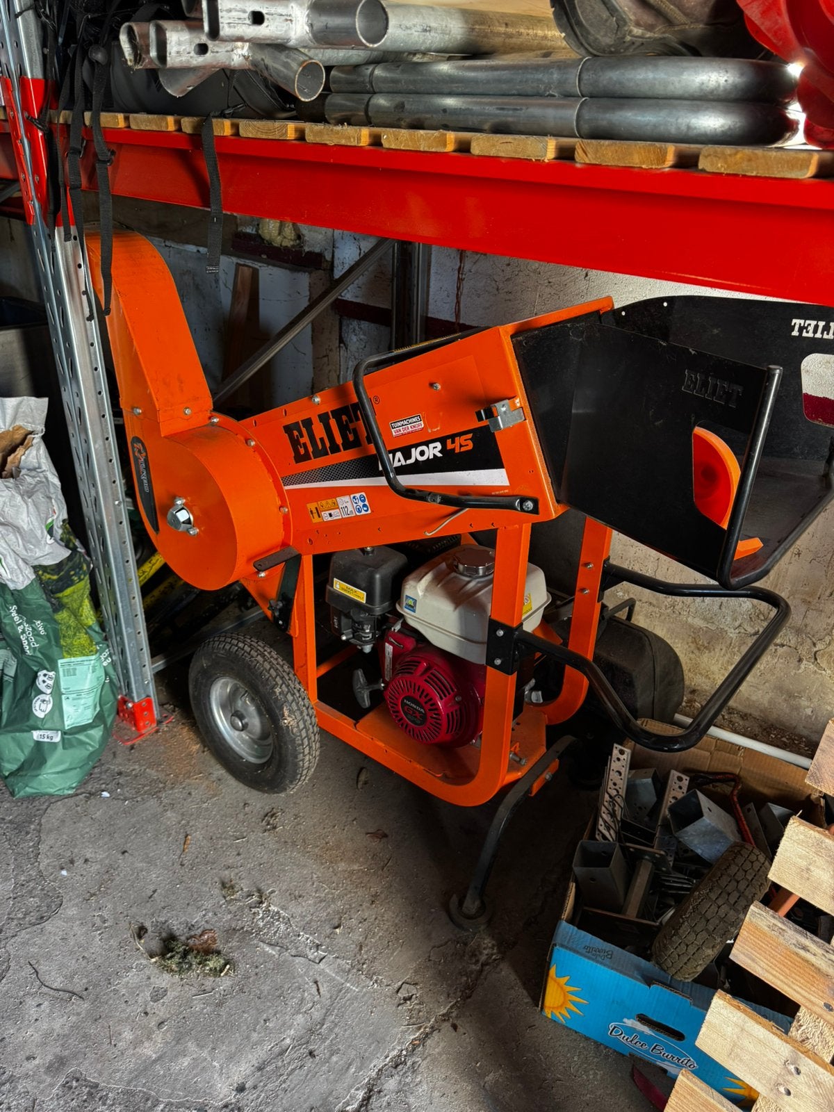 Eliet major 45 hakselaar / snipperaar, Ophalen, Zo goed als nieuw, Benzine