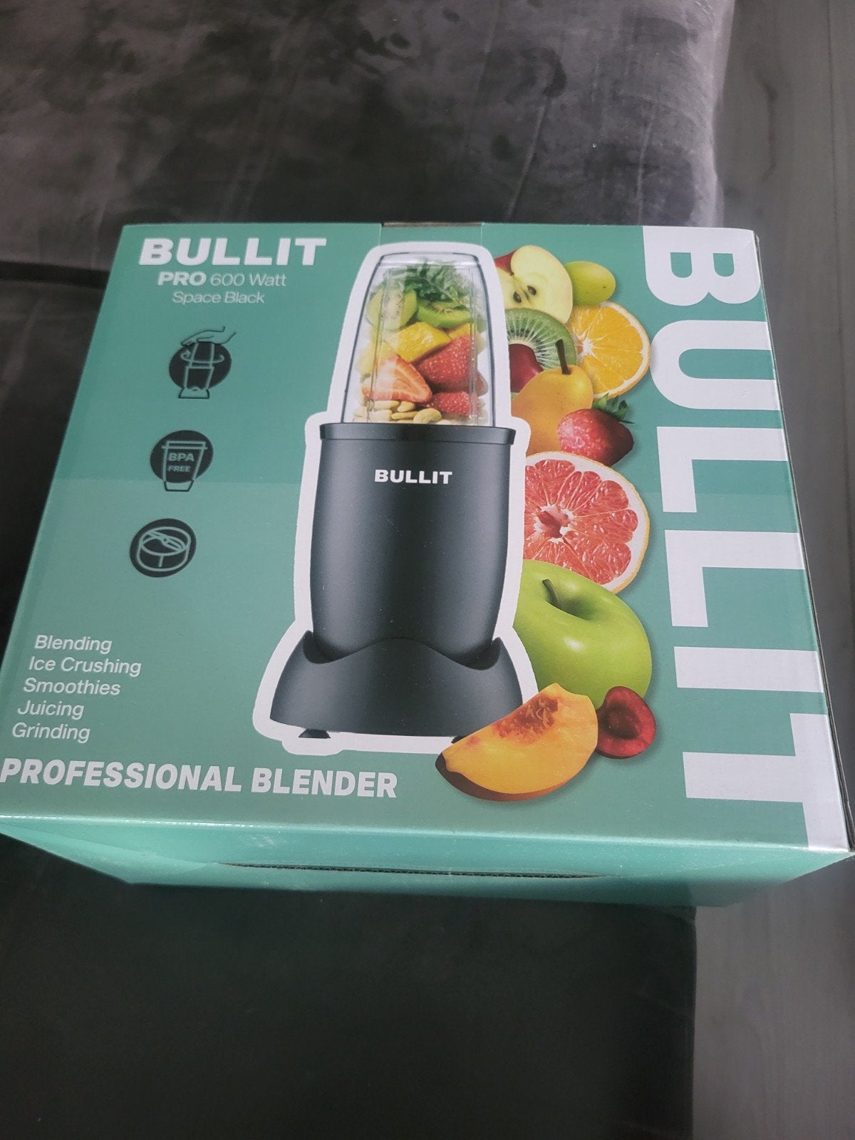 BULLIT PRO 600 Watt Space Black Professionele Blender, Ophalen of Verzenden, Nieuw