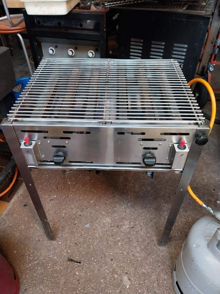 Hendi Gas Barbecue RVS - Professionele Kwaliteit, Ophalen, Gebruikt, Hendi