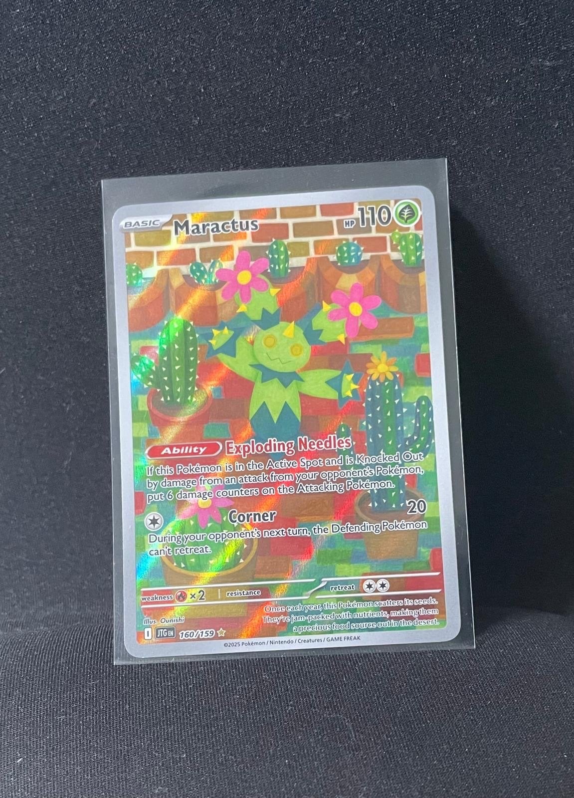 Maractus Full Art  Pokémon Kaart, Ophalen, Zo goed als nieuw, Losse kaart, Foil