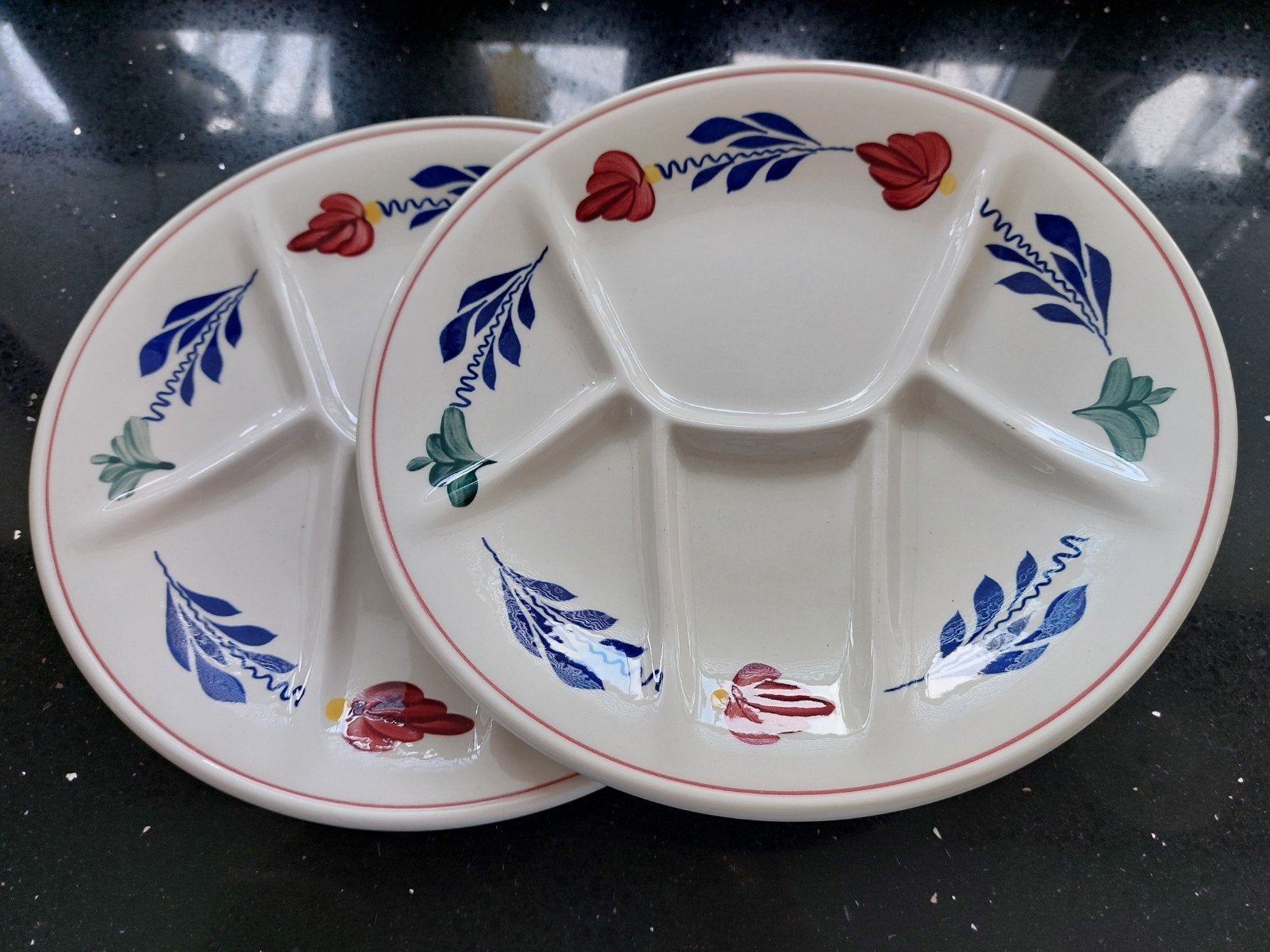 2 Boerenbont fondueborden. Nieuw. Samen voor €10., Ophalen of Verzenden, Nieuw, Aardewerk, Overige typen