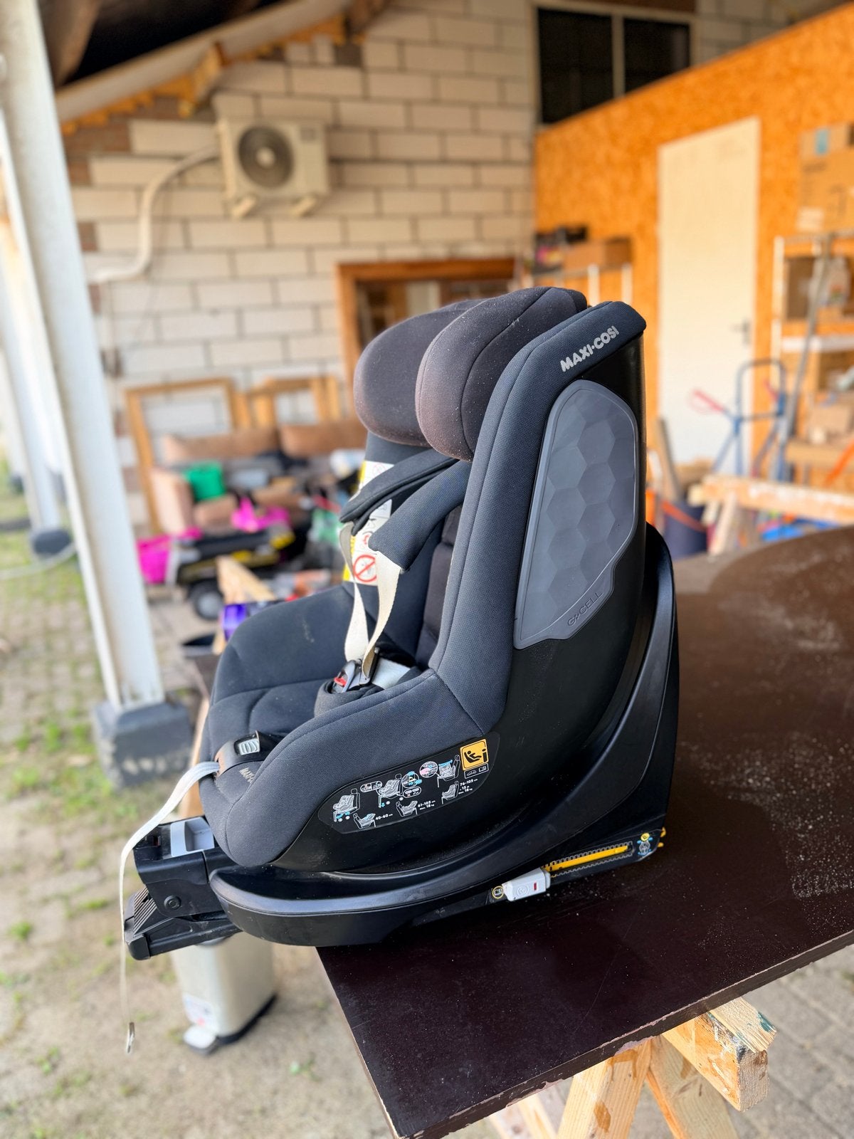 Maxi-Cosi autostoel Stone i-Size, Autogordel of Isofix, Gebruikt, 0 t/m 18 kg, Verstelbare rugleuning