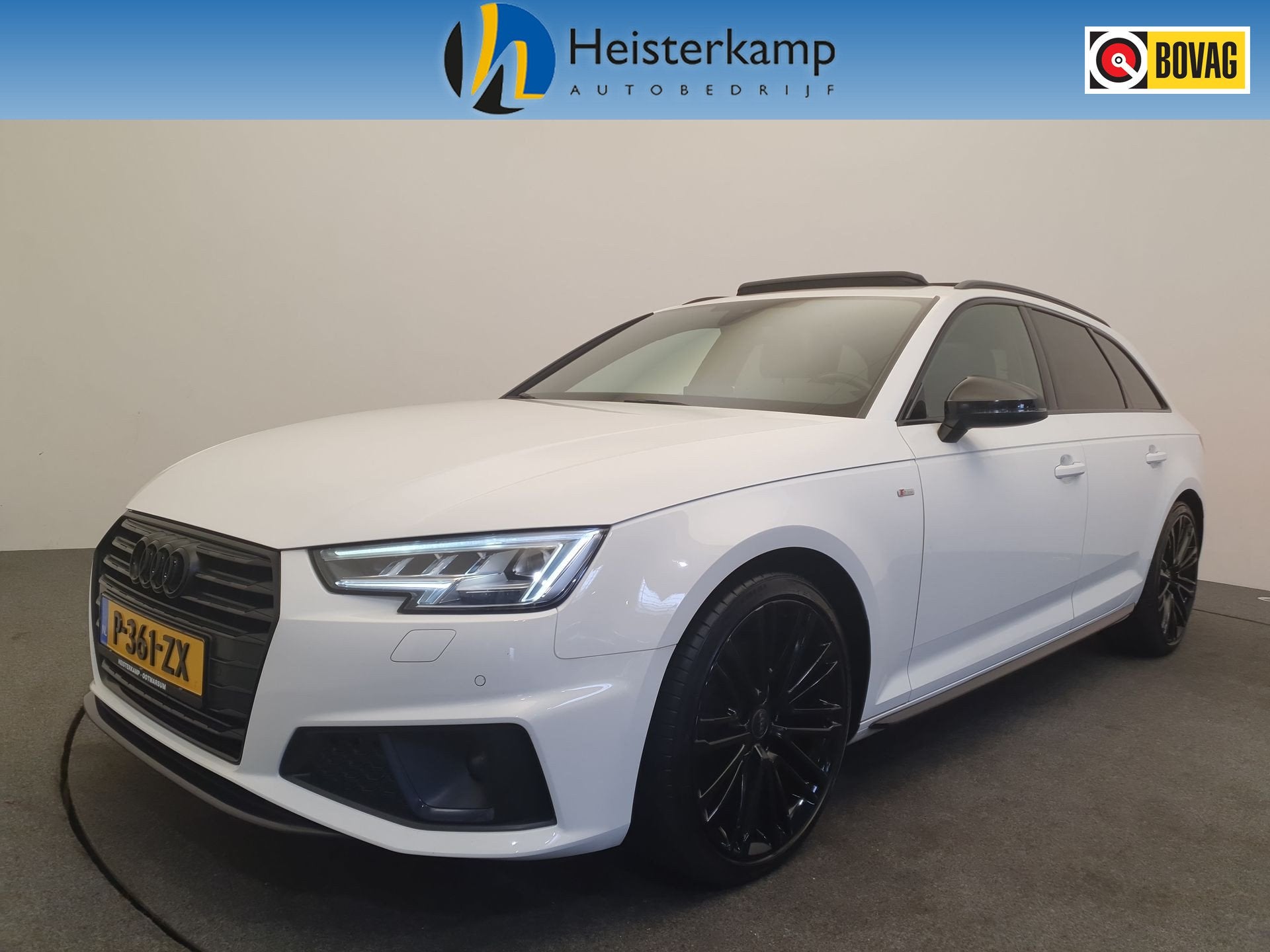 Audi A4 Avant 40 TFSI Sport S line black edition Panorama da, Auto's, Audi, 12 maanden, Gebruikt, A4, Leder