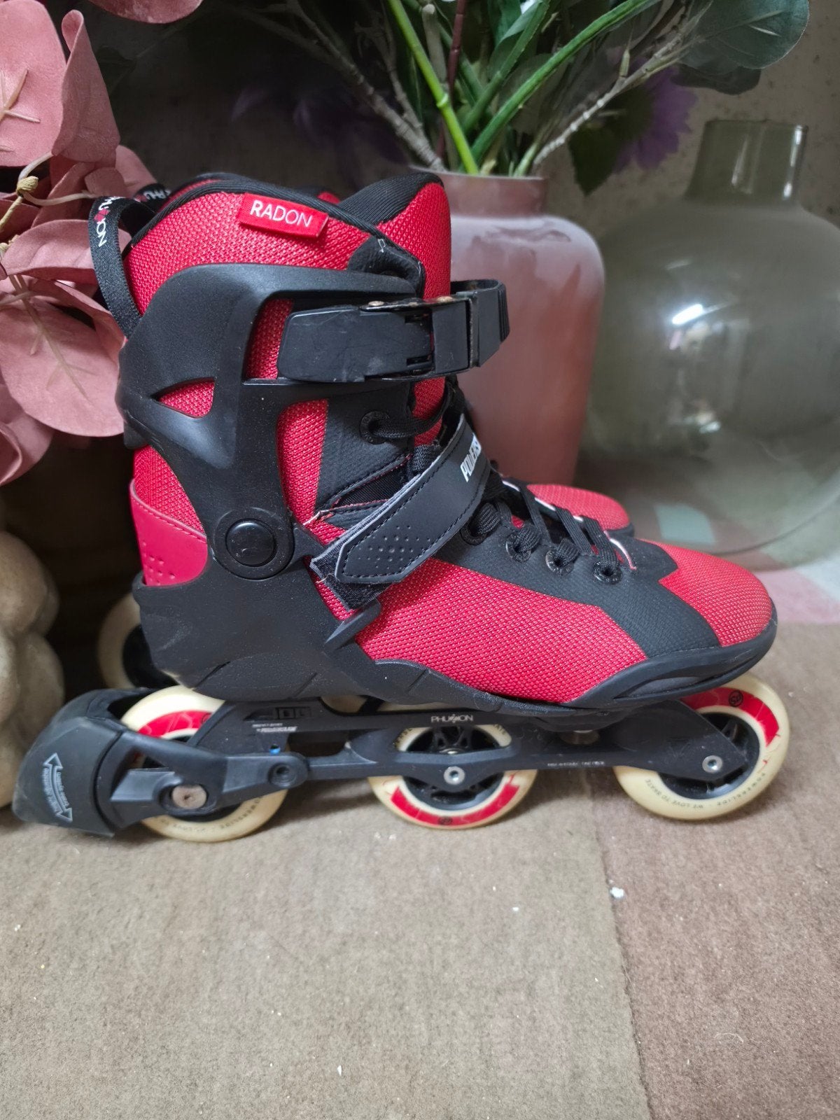Powerslide Radon Skeelers Skates - Maat 42 (nieuwstaat), Heren, Ophalen of Verzenden, Zo goed als nieuw, Inline skates 4 wielen