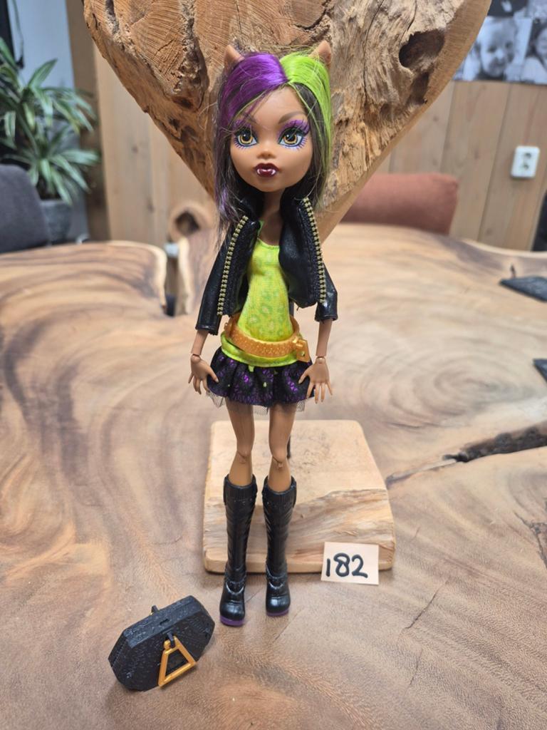 Monster High Clawdeen Wolf pop met accessoires, Ophalen of Verzenden, Gebruikt, Overige typen
