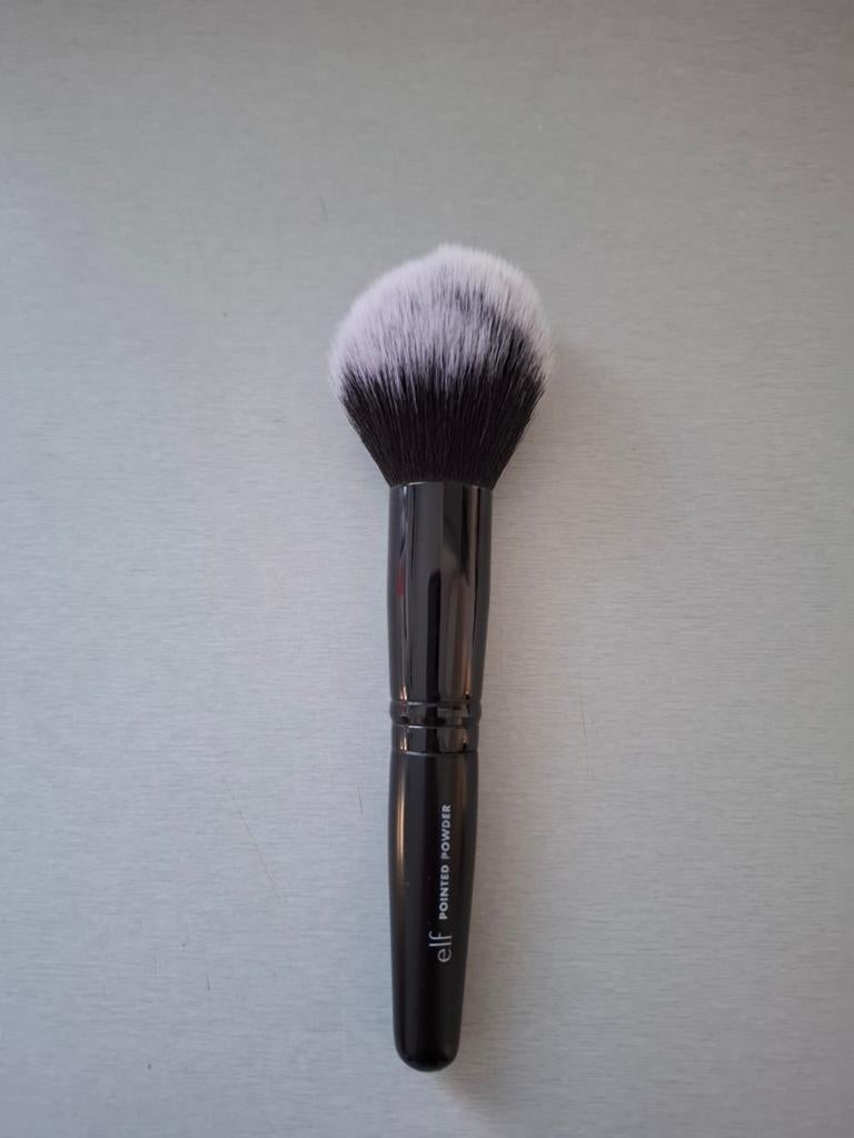 ELF pointed powder brush bronzer blush kwast penseel, Gehele gezicht, Zwart, Ophalen of Verzenden, Zo goed als nieuw