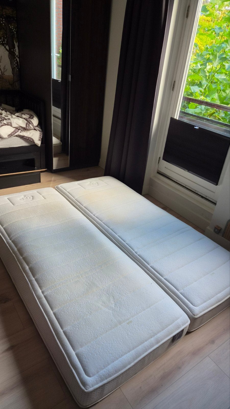 2x auping matras 80 x 200 x 20, Ophalen, Gebruikt, Eenpersoons, 80 cm