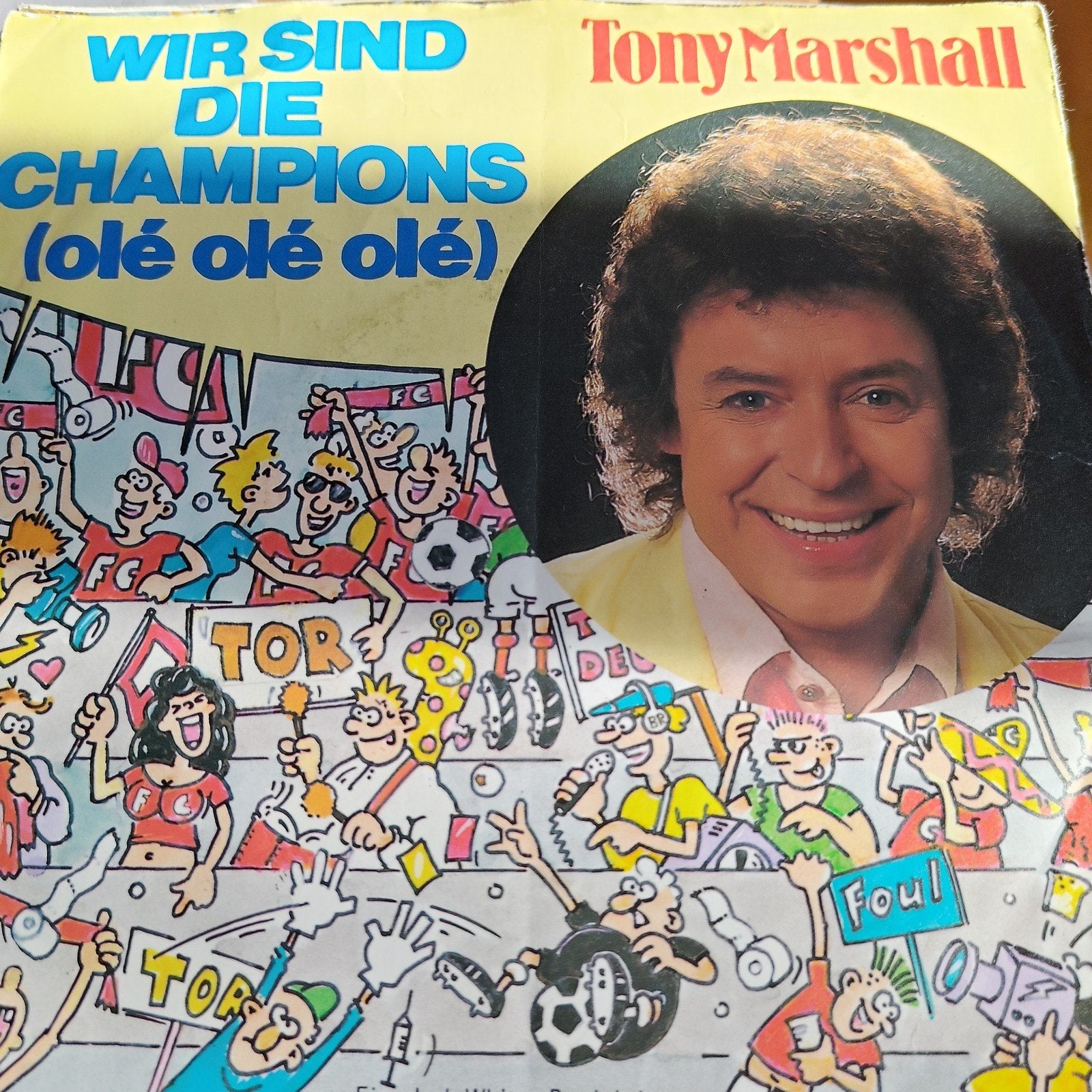 Tony Marshall - Wir Sind Die Champions (Olé Olé Olé) Single, Ophalen of Verzenden, Gebruikt, 7 inch