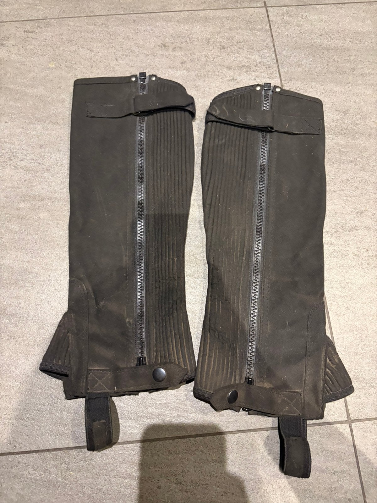 Zwarte half chaps maat M, Ophalen of Verzenden, Zo goed als nieuw, Schoeisel