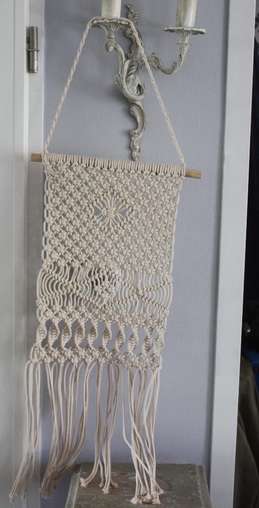 makrame wand  decoratie, Ophalen of Verzenden, Gebruikt, Overige materialen