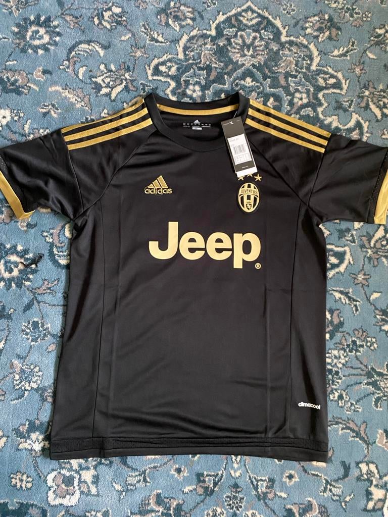 Voetbalshirt: Adidas Juventus Uitshirt 2015-16 Pogba 10 ⚽, Ophalen of Verzenden, Zo goed als nieuw, Maat 46 (S) of kleiner, Zwart