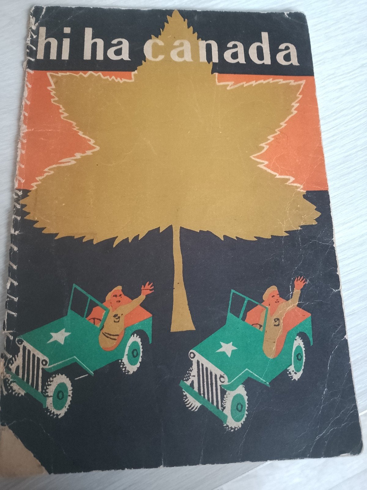 Zeldzaam WOII Bevrijdingsboekje 'Hi Ha Canada' (1945)
