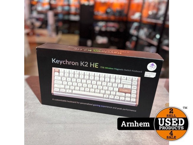 Keychron K2 HE Wireless Magnetic Switch Wooden | Compleet, Flex Ltd., Zo goed als nieuw, https://flex.com/contact-us, Nobelstraat 10, 5807 GA Oostrum LB, Limburg, Nederland