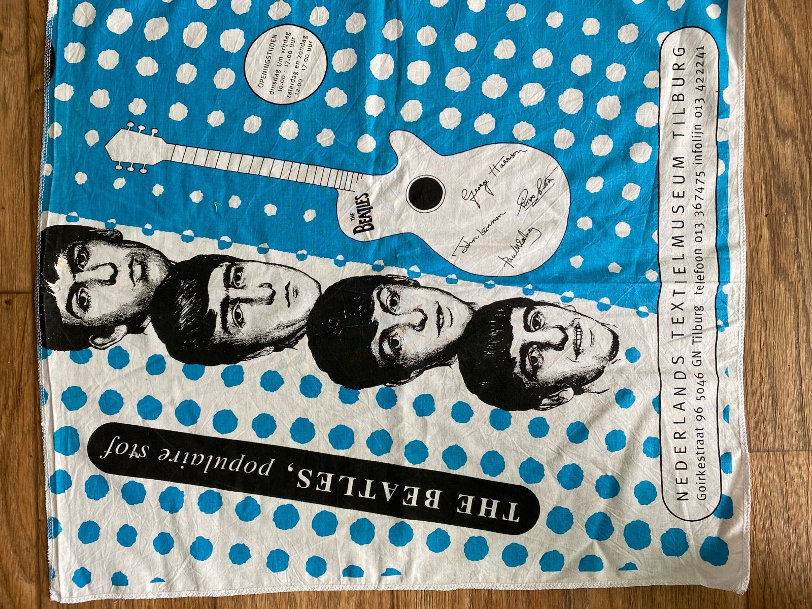 Vintage The Beatles Populaire Stof Textielmuseum Tilburg, Ophalen of Verzenden, Gebruikt, Overige typen
