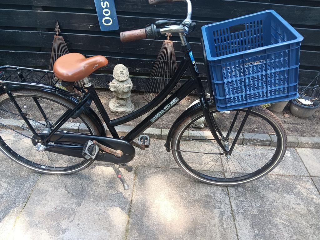 Sparta Pick-Up 26 inch transportfiets met krat, Terugtraprem, Sparta, Gebruikt, Ophalen of Verzenden