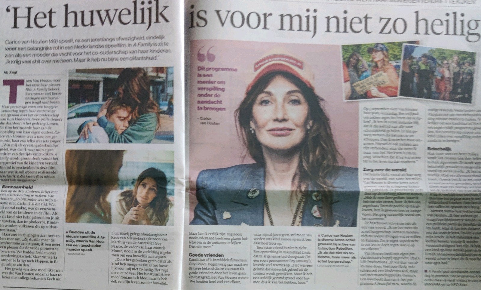 Carice van Houten in speelfilm A Family, Ophalen of Verzenden, 1980 tot heden, Nederland, Knipsel(s)