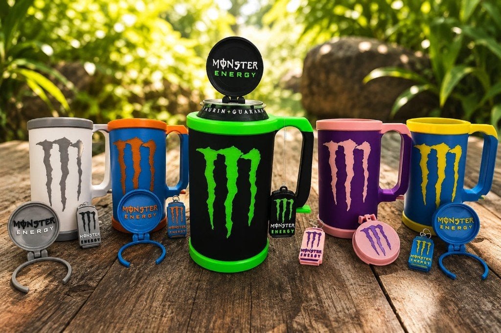 Monster Energy Houder 3D, Ophalen of Verzenden, Nieuw, Frisdrank, Overige merken