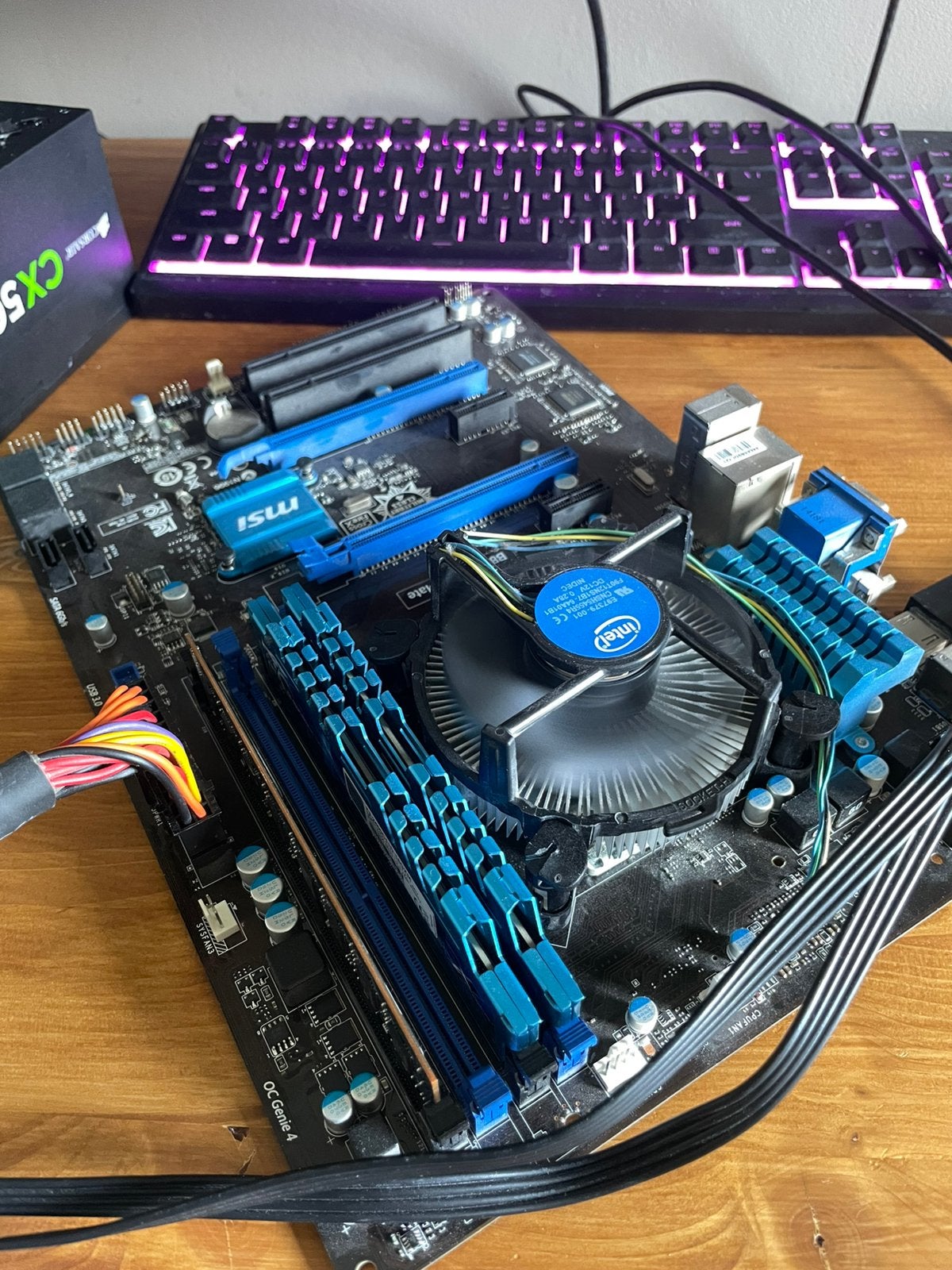 MSI B85-G41 Bundle (Repasted)⁠ + Corsair Voeding, Ophalen, Zo goed als nieuw, Intel, DDR3