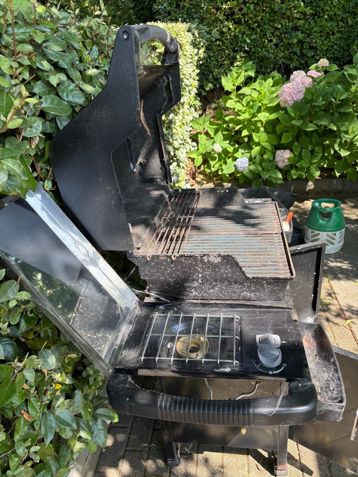 Gratis Weber gasbarbecue met zijbrander, Ophalen, Gebruikt, Weber