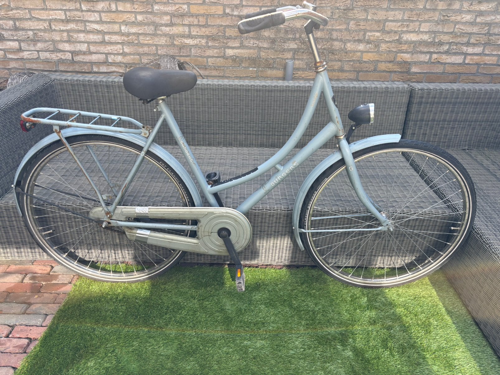 Burgers stads/stations fiets 58 cm/28 inch, Ophalen, Terugtraprem, Gebruikt, 56 cm of meer