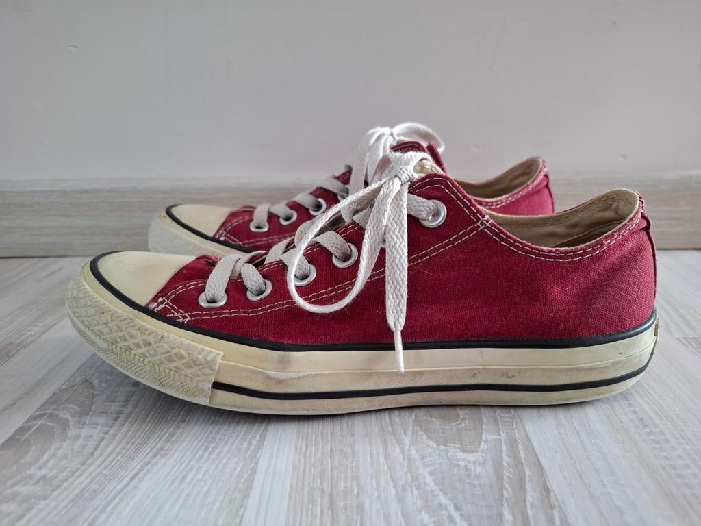 Converse All Star lage sneakers - Bordeauxrood maat 38, Converse, Ophalen of Verzenden, Sneakers of Gympen, Gedragen