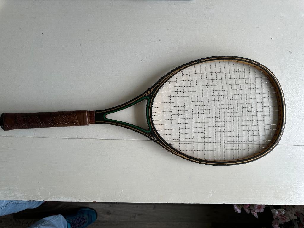 Nostalgisch HOUTEN tennis racket "PRINCE WOODY", Sport en Fitness, Tennis, Gebruikt, L4, Prince, Ophalen of Verzenden