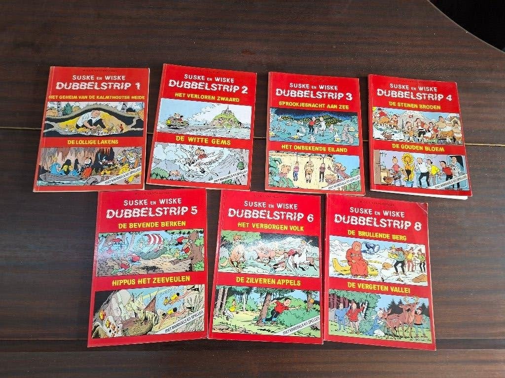 7 stuks nieuwstaat dubbelstrips suske en wiske, Eén stripboek, Ophalen of Verzenden, Zo goed als nieuw