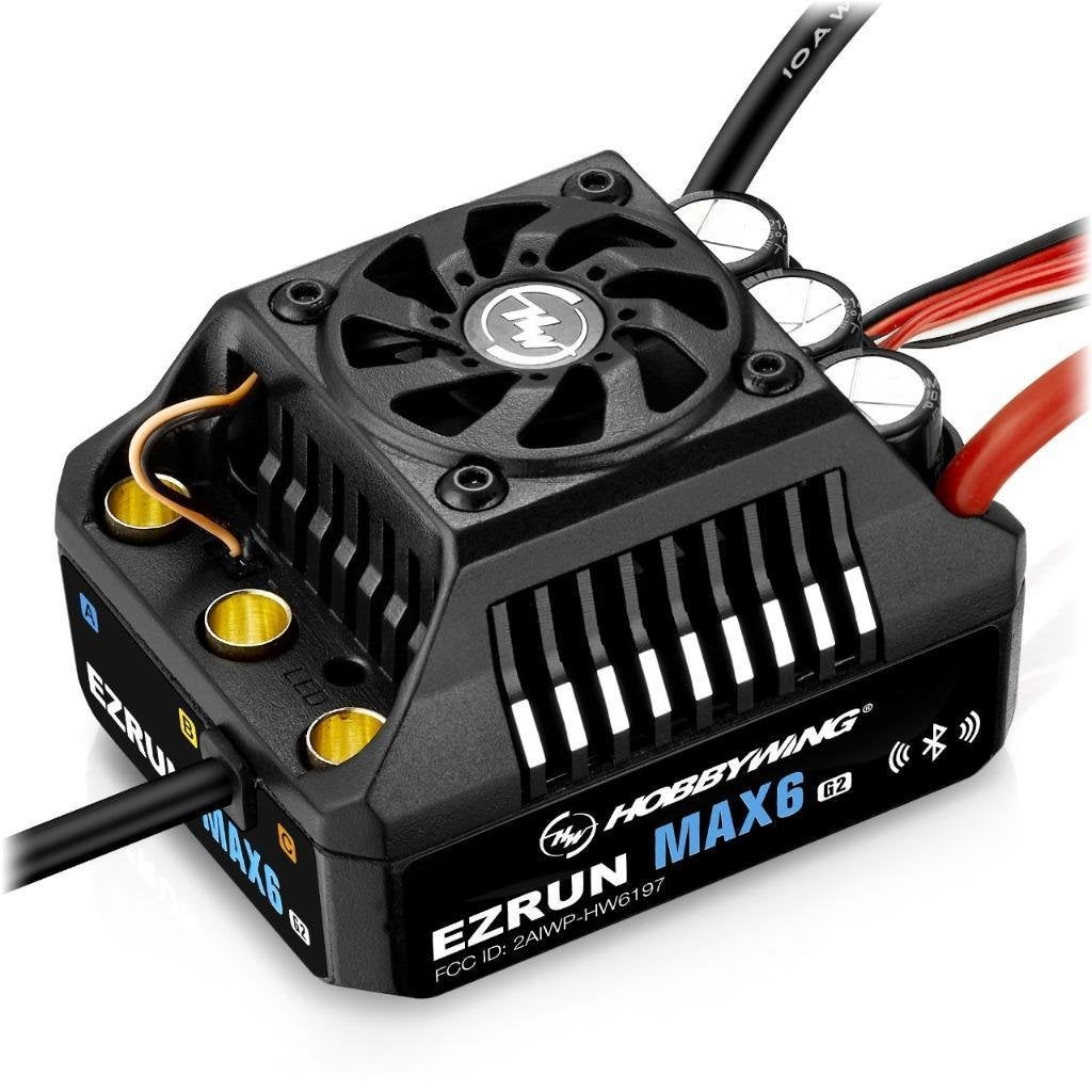 Hobbywing Ezrun MAX6 G2 ESC 200 Amp, 3-8s LiPo, BEC 8A, Ophalen of Verzenden, Nieuw