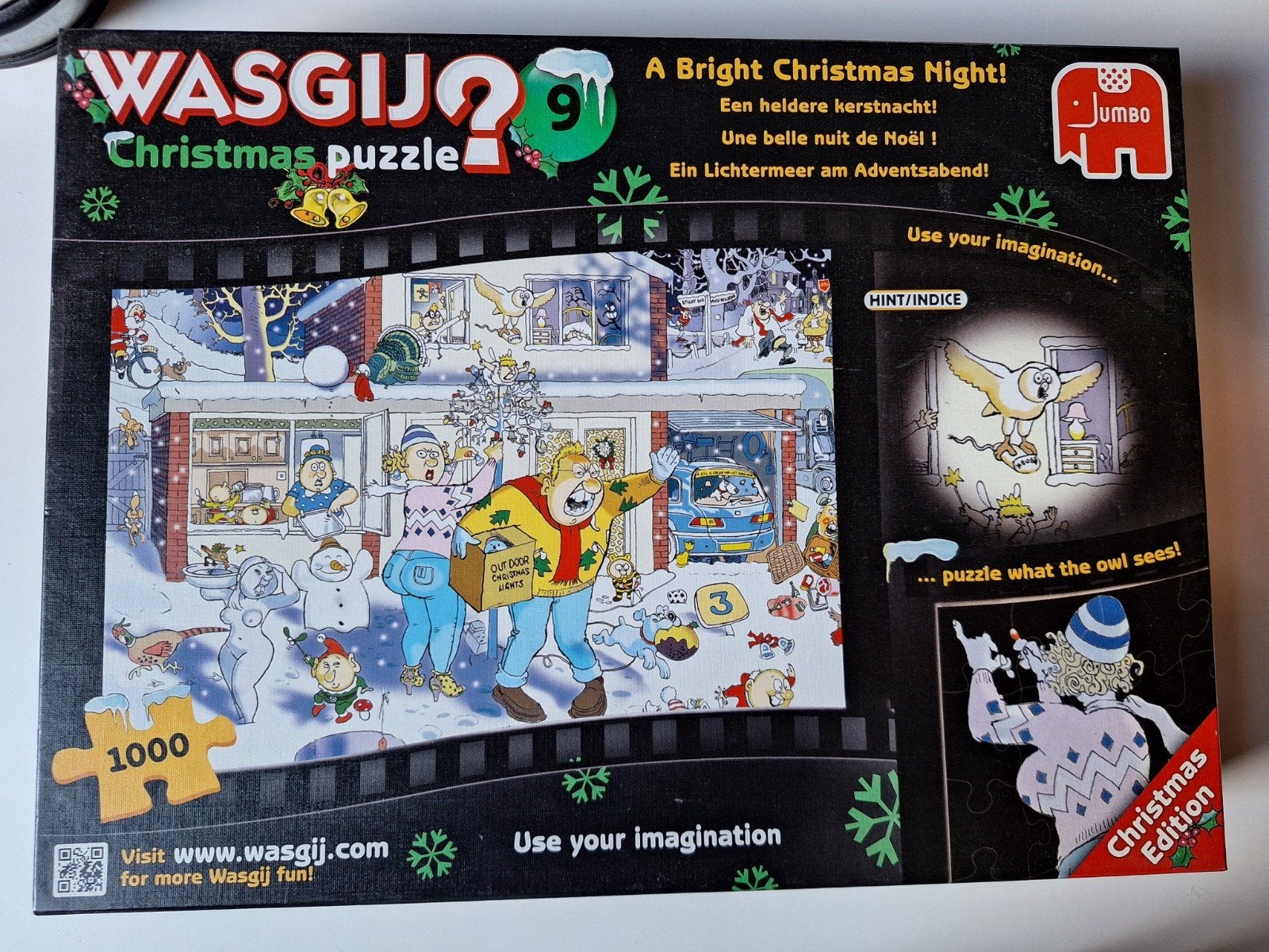 Wasgij christmas nr 7 en nr 9, Ophalen, 500 t/m 1500 stukjes, Zo goed als nieuw, Legpuzzel