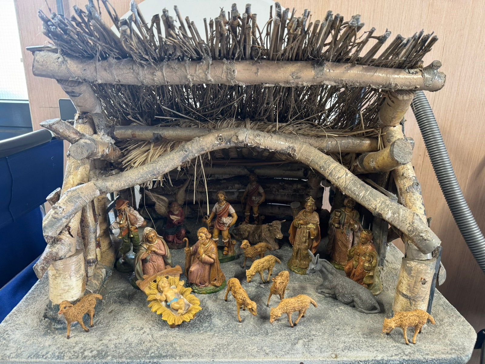 Grote kerststal, compleet, Ophalen, Zo goed als nieuw