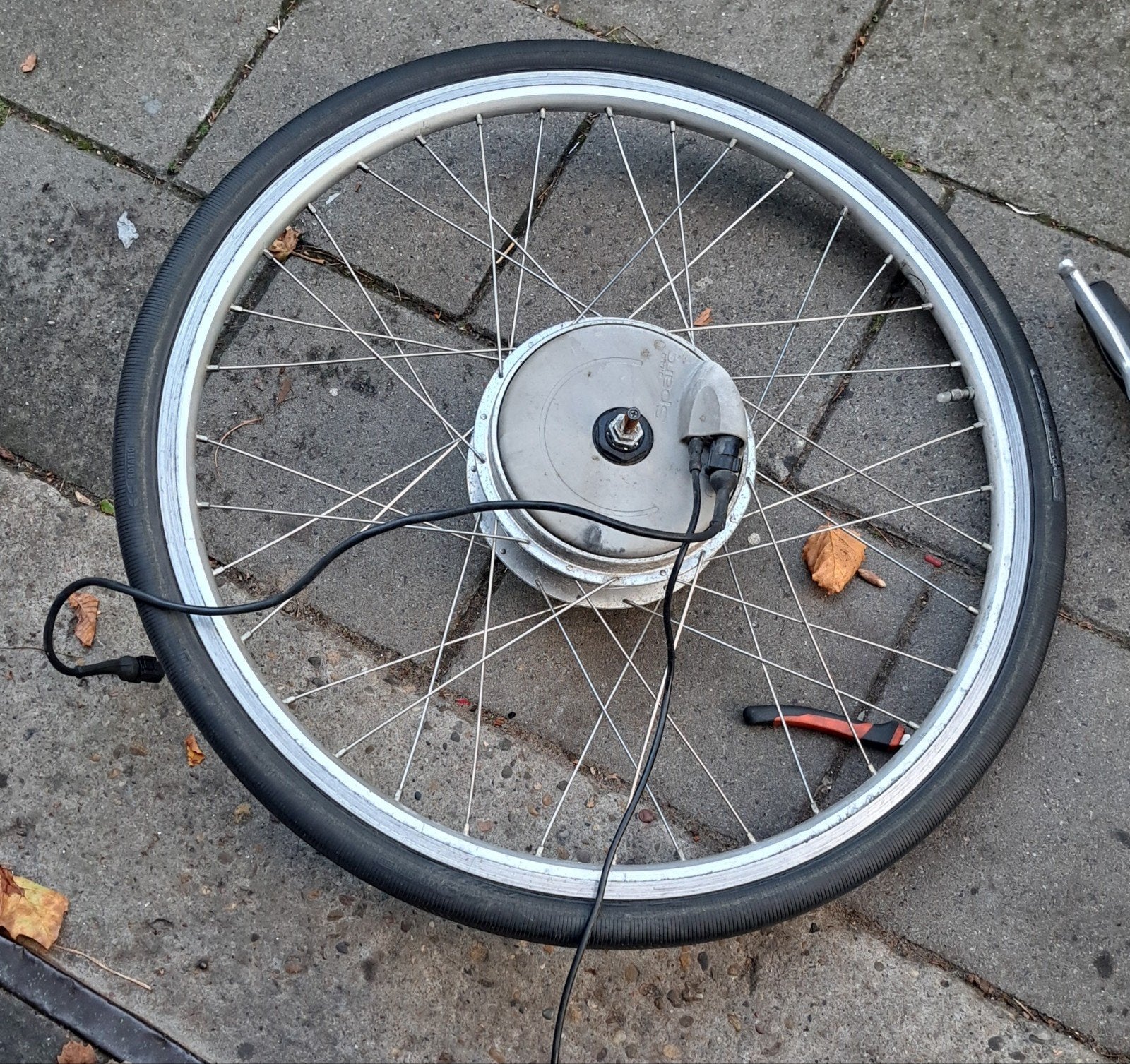 Elektrische fiets voorwiel met motor Van Union Volta Goed, Zo goed als nieuw, Union volta, Aluminium, Ophalen