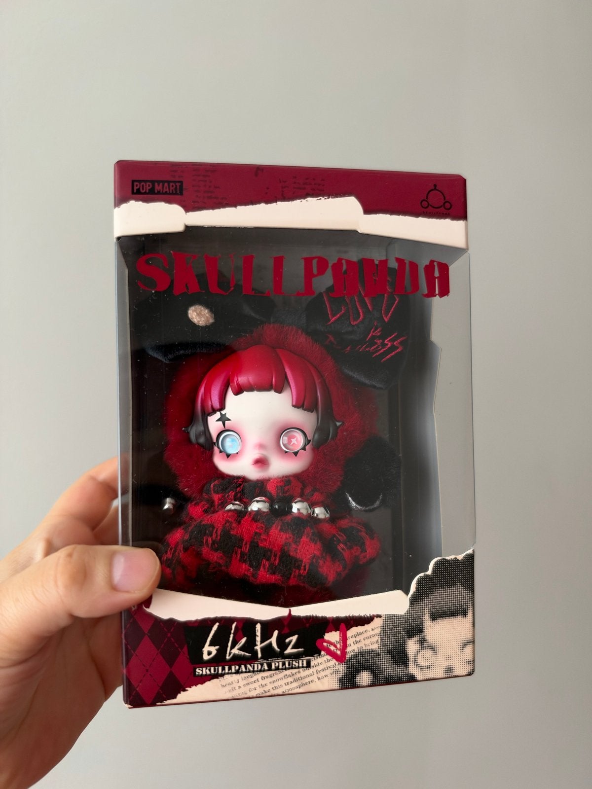 SKULLPANDA Plush-6kHz Pop Mart - Box opened, Verzamelen, Ophalen of Verzenden, Nieuw, Overige typen