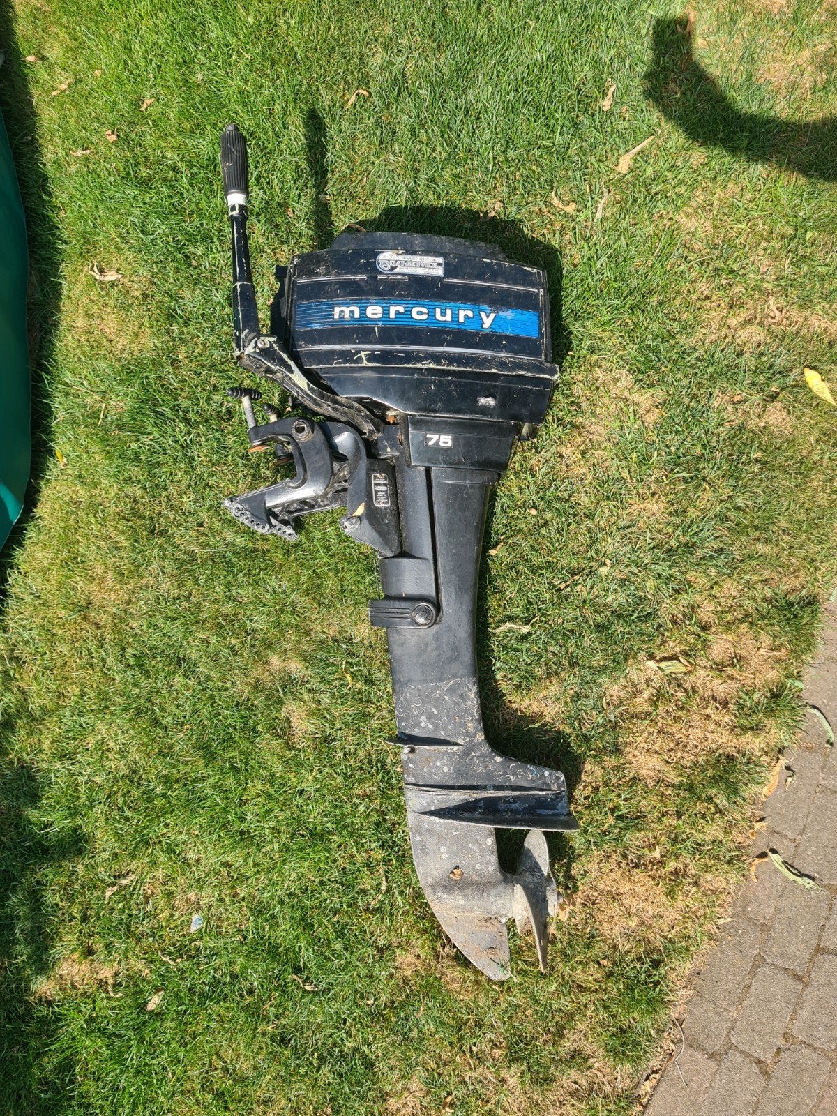 Mercury 7,5 pk buitenboordmotor - Loopt met choke, Ophalen, Gebruikt