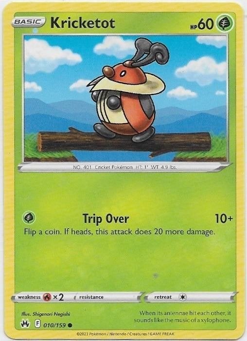 Crown Zenith,  Kricketot [common] 10/159, Verzenden, Nieuw, Losse kaart