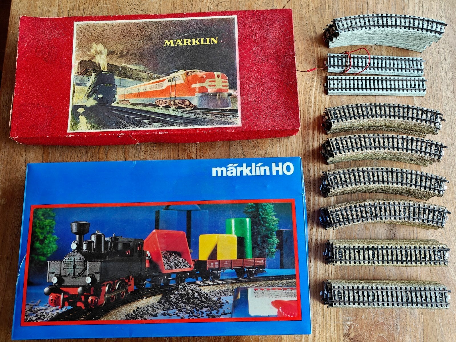 Marklin 0980 en CM805/3 set met extra rails, Hobby en Vrije tijd, Wisselstroom, Ophalen of Verzenden, Märklin, Gebruikt