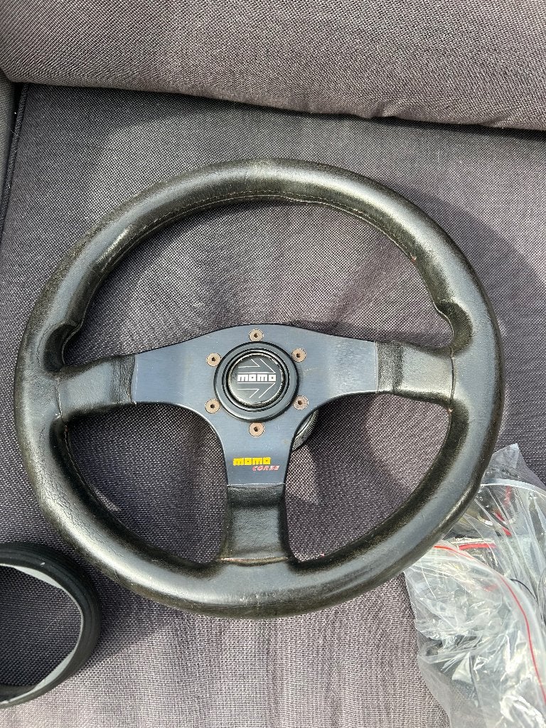 Origineel MOMO Corse Snap Off Sportstuur 34,5 cm – Compleet, Ophalen of Verzenden, Gebruikt, Hyundai