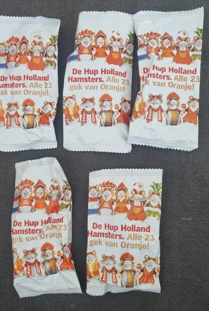 Hup holland hup hamsters AH. Ingeseald set van 5, Albert Heijn, Verzenden