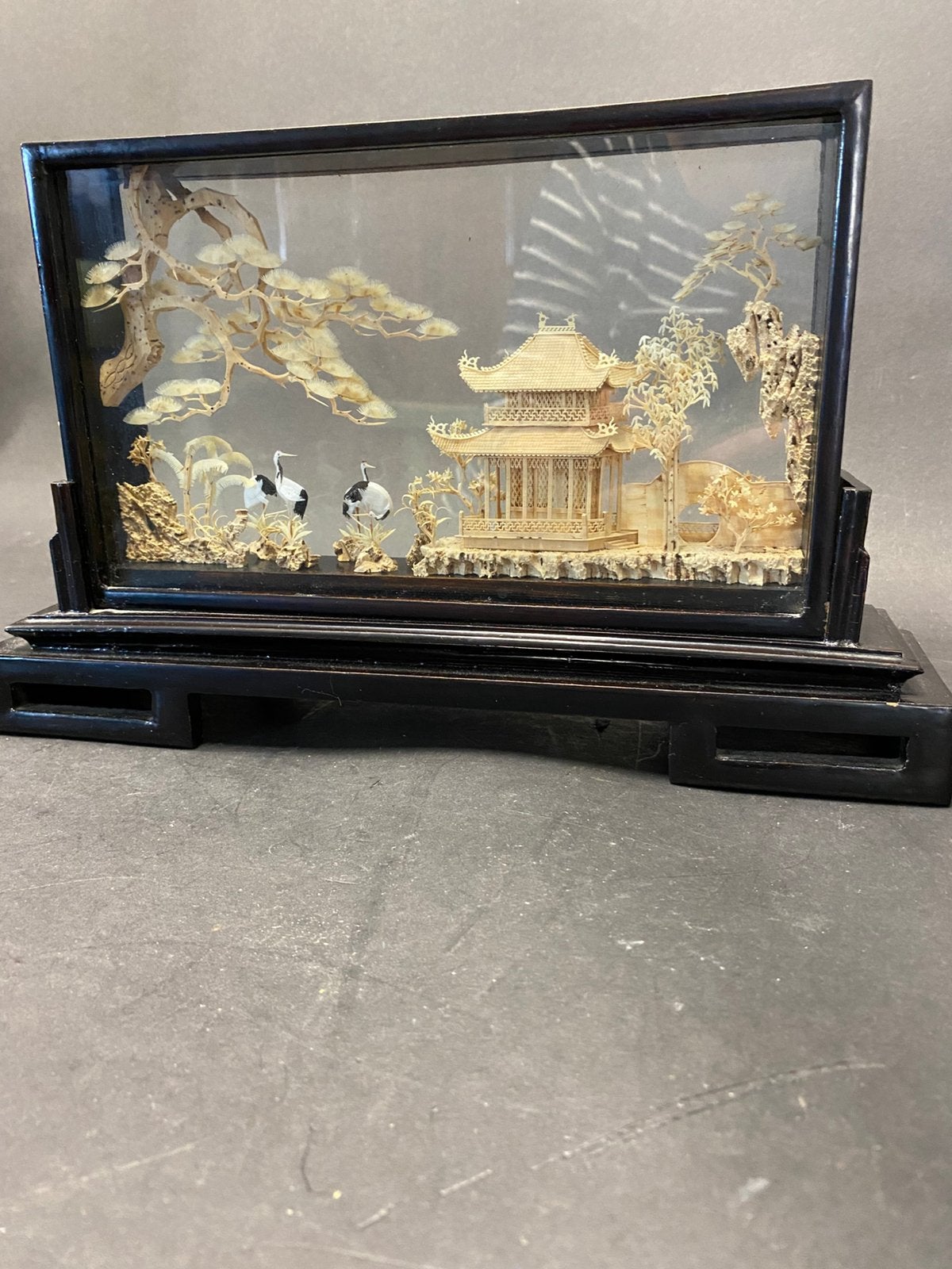 Chinese kunst Diorama snijwerk, Ophalen of Verzenden