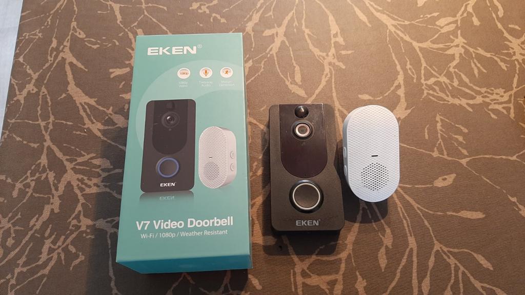 Eken V7 videodeurbel deurbel met 2 batterijen, Ophalen of Verzenden