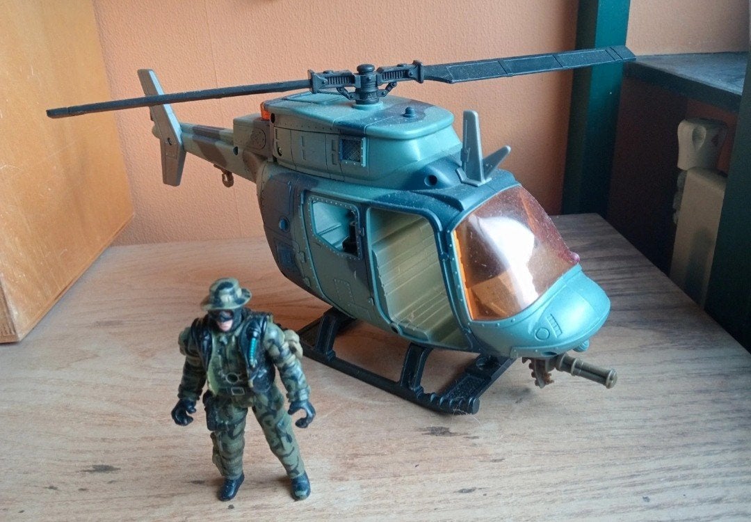 Chap mei soldier force leger speelgoed helicopter 2011, Ophalen of Verzenden, Gebruikt