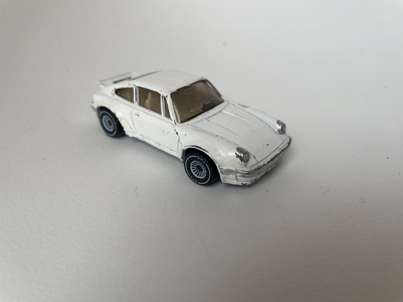 model Porsche 911, wit, Siku, 1/50, Ophalen of Verzenden, Gebruikt, Auto, SIKU