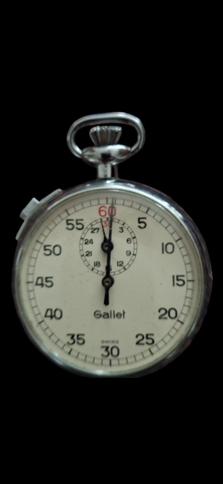 Vintage Gallet stopwatch - mechanisch - 1940-1960, Ophalen of Verzenden, Overige merken, 1930 tot 1960