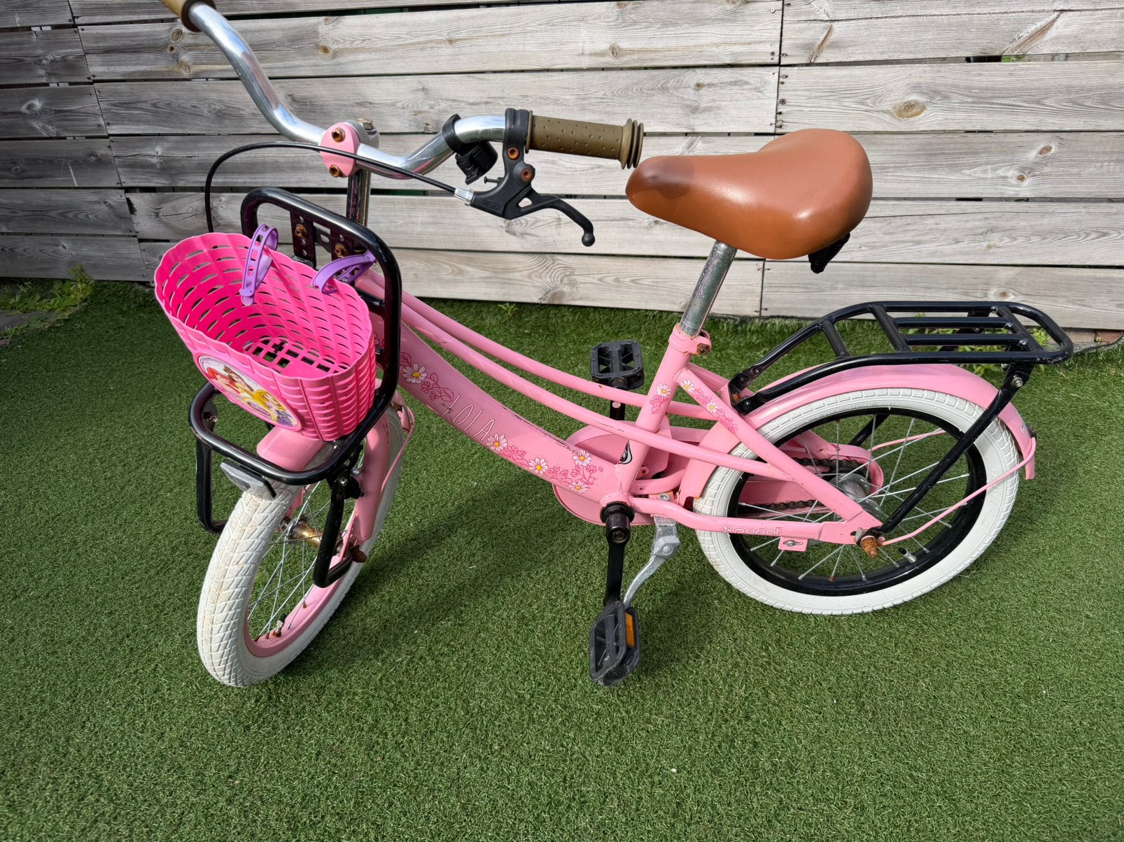 Popal lola 16 inch meisjesfiets, Fietsen en Brommers, Fietsen | Meisjes, Ophalen of Verzenden, Zo goed als nieuw, 16 inch