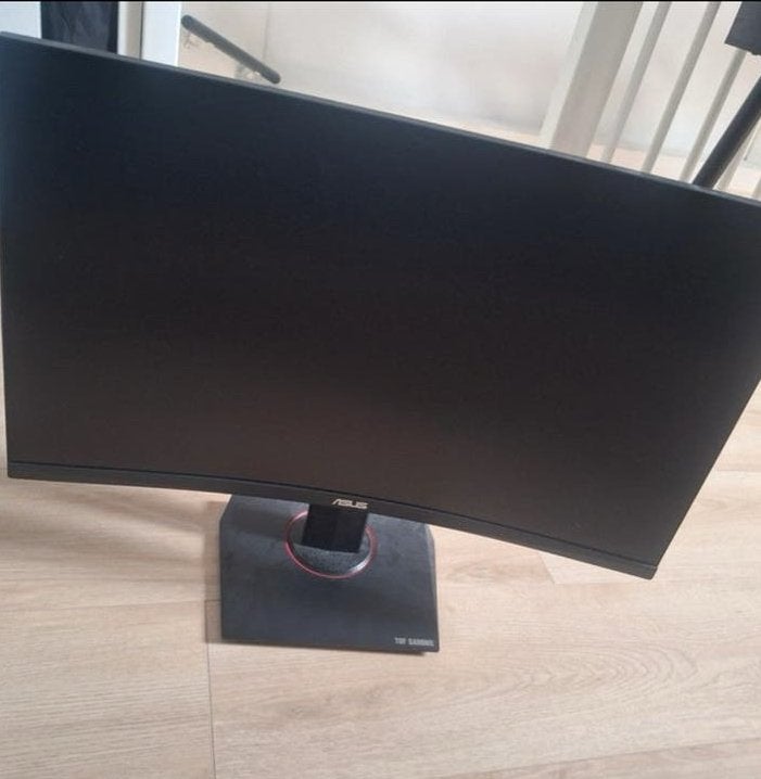 ASUS TUF Gaming VG27WQ1B Curved Monitor (incl. kabel), Computers en Software, Gaming, Gebruikt, 101 t/m 150 Hz, Curved