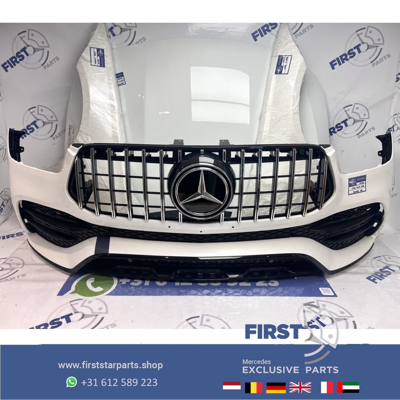 2023 (W167) V167 C167 GLE AMG VOORKOP WIT COMPLEET FRONT ORI, Gebruikt, -, Voor, Ophalen of Verzenden