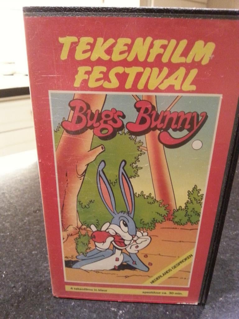 Bugs Bunny Tekenfilm Festival VHS, Tekenfilm, Alle leeftijden, Ophalen of Verzenden, Zo goed als nieuw