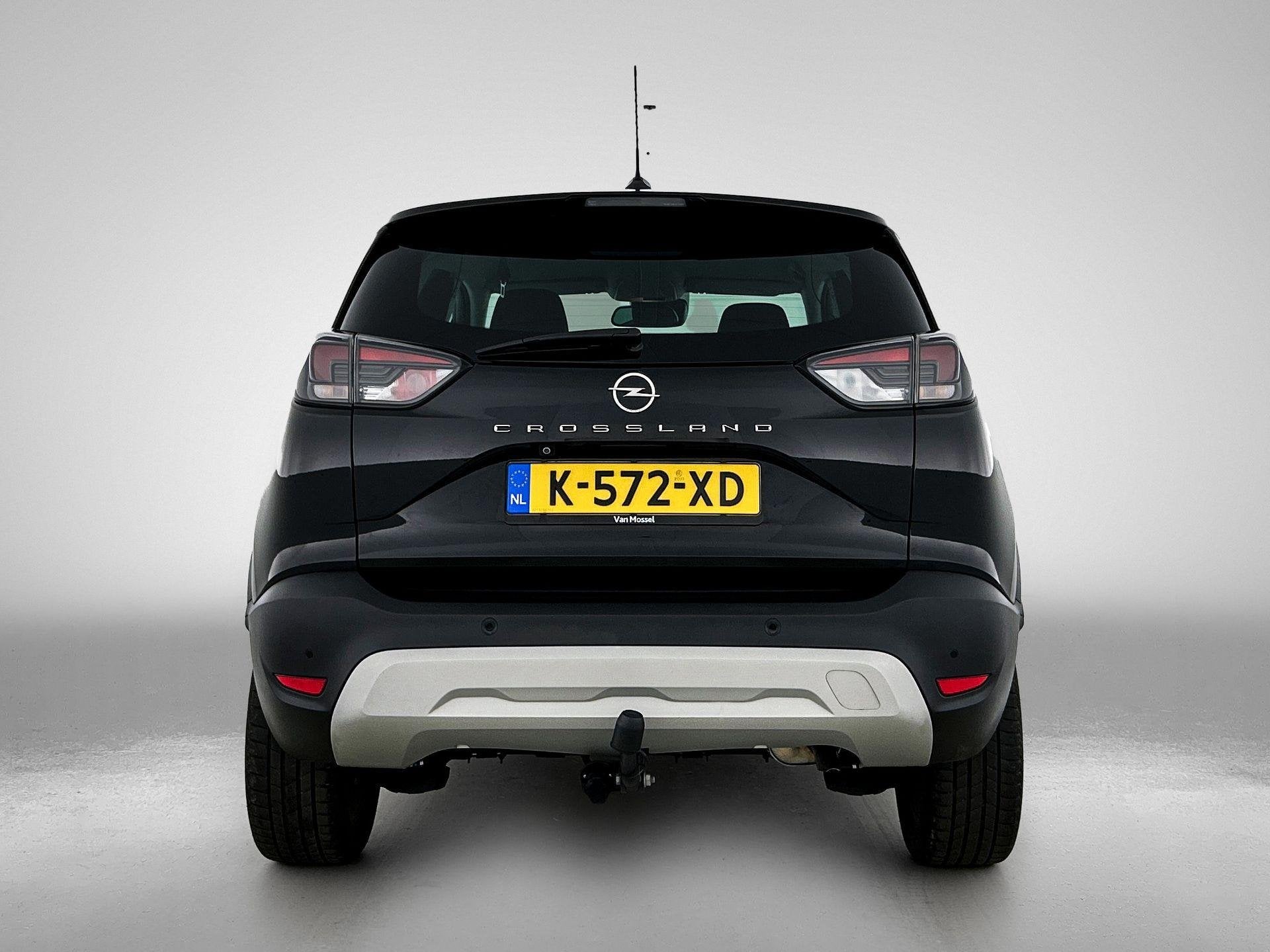 Opel Crossland 1.2 Turbo Elegance | Trekhaak | Carmera | App, 12 maanden, Gebruikt, 1199 cc, Zwart