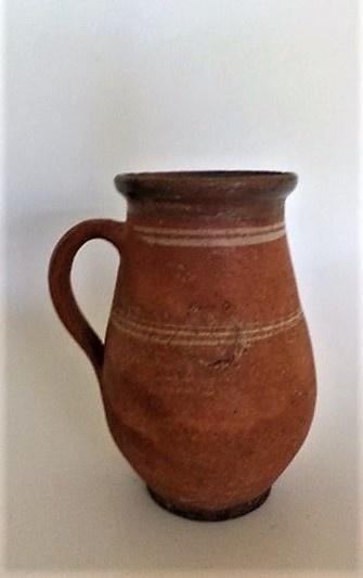 Antieke Hongaarse kruik – Rustiek Aardewerk – 20 cm (A1), Antiek en Kunst, Antiek | Keramiek en Aardewerk, Ophalen