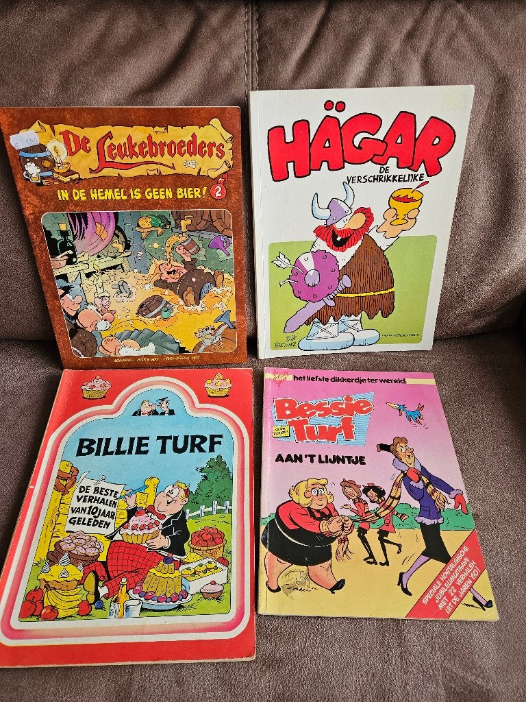 Sjors en Sjimmie, Billie en Bessie Turf, Cartoon aid e.a., Boeken, Meerdere stripboeken, Ophalen of Verzenden, Gelezen