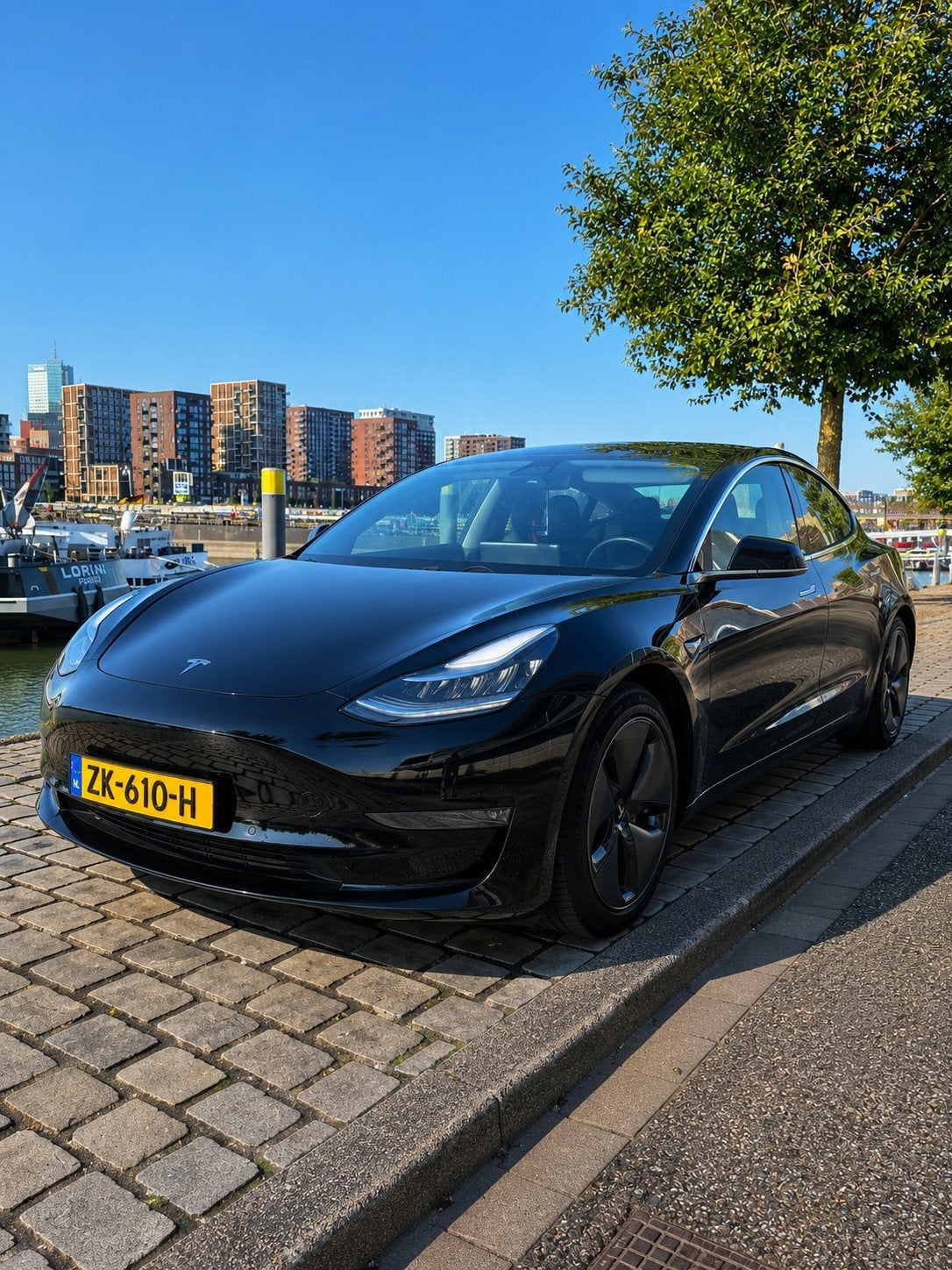 Tesla Model 3 Long Range RWD 2019, Auto's, Tesla, Automaat, Achterwielaandrijving, Bluetooth, Zwart